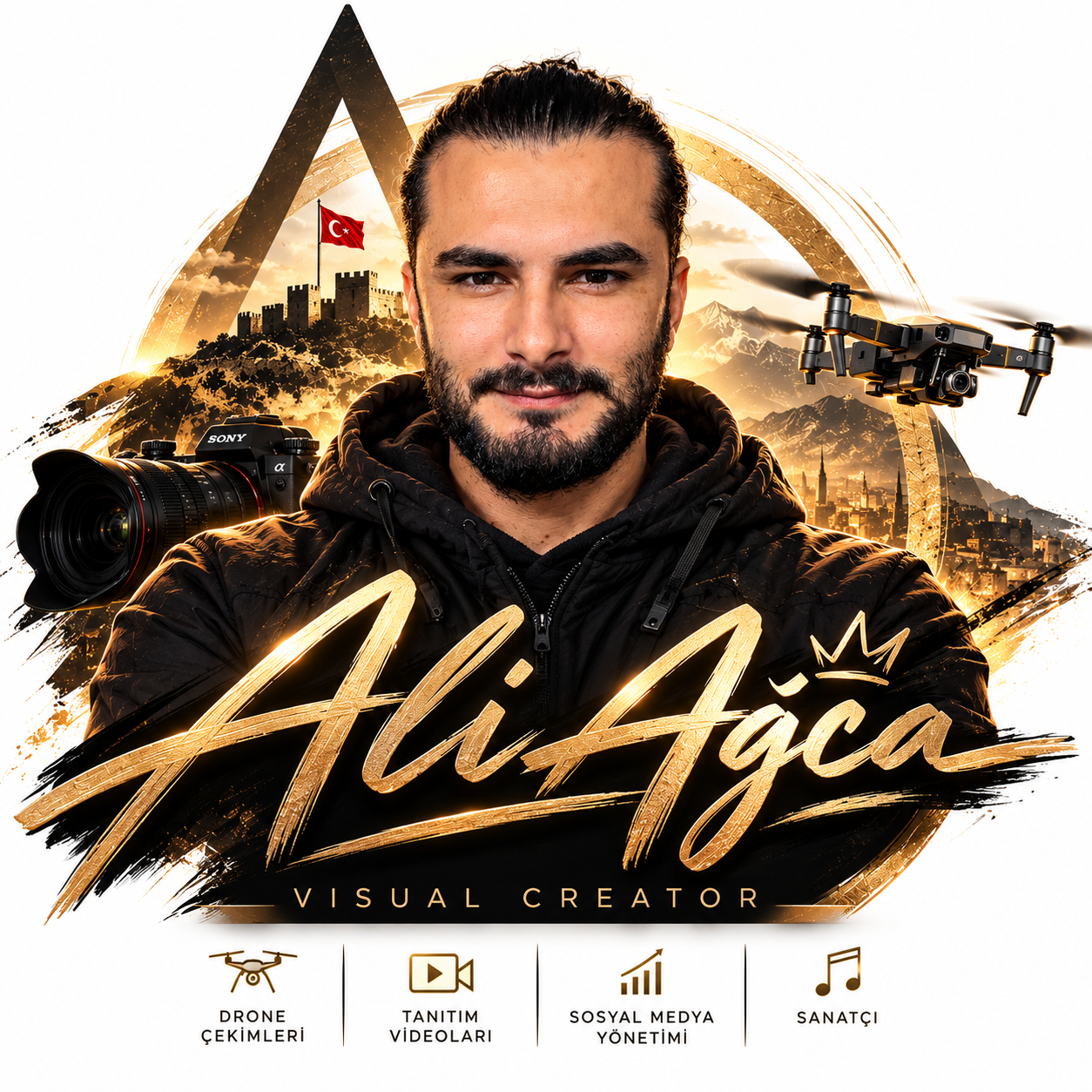 Ali Ağca — Visual Creator kişisel kimlik görseli
